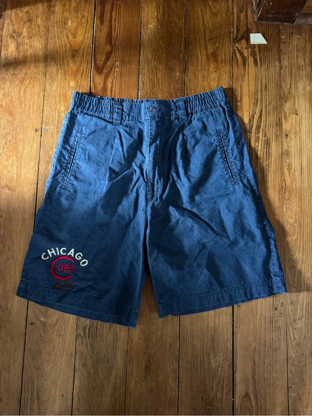 Vintage Chicago Cubs Navy Men’s Casual Shorts